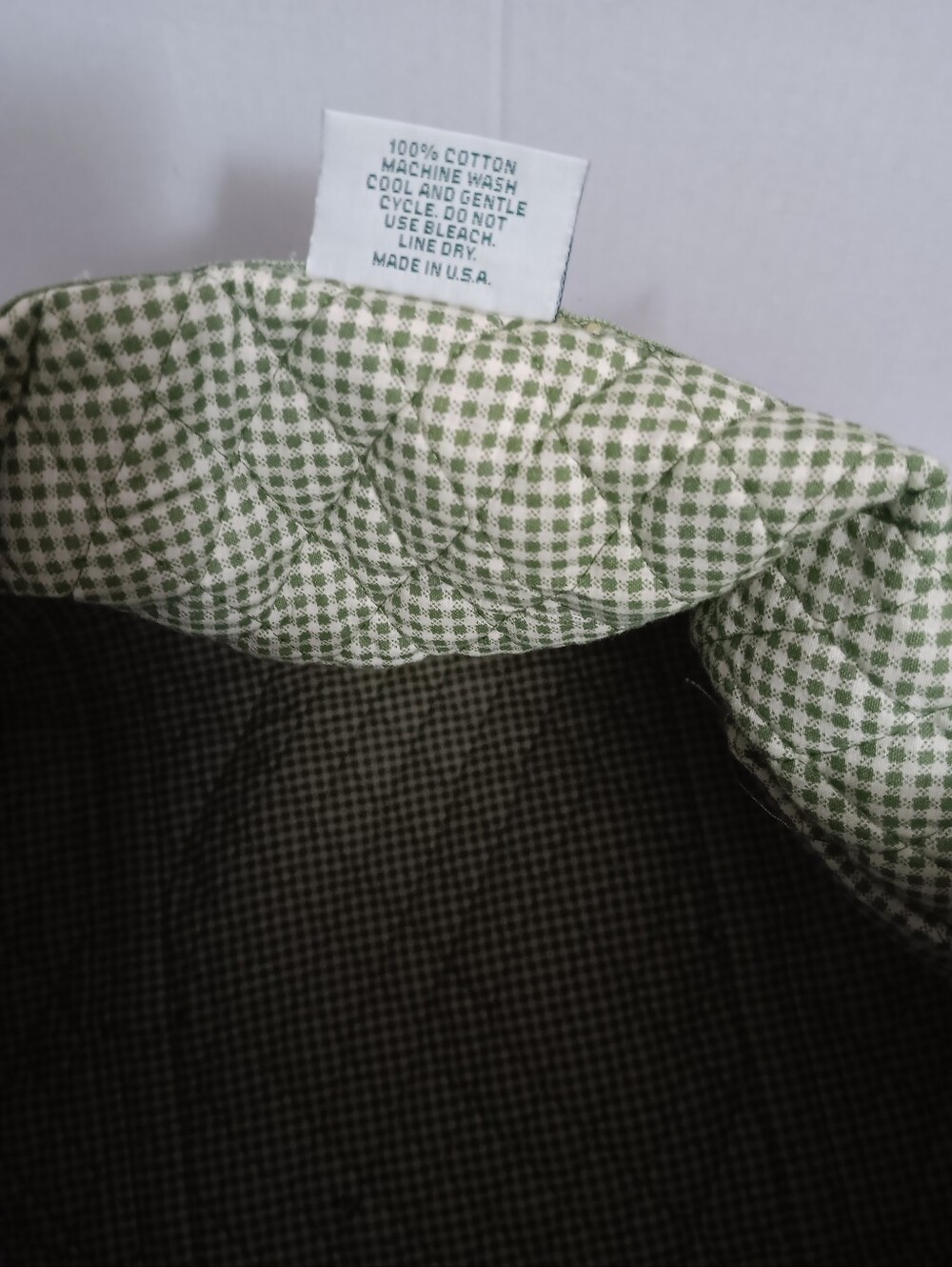 VERA BRADLEY QUILTED COTTON "GREEN-LEAF" WEEKENDER BAG - Picture 5 of 11